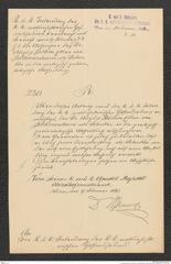 k.k. naturhistorisches Hofmuseum, Intendanzakten 1885-1896 (Hauer), Aktenzahl Z.11/1893, Seite 1